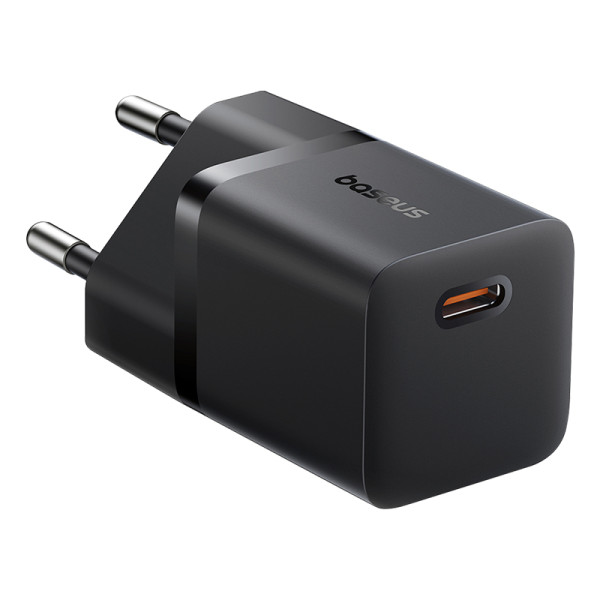 Мережевий зарядний пристрій Baseus GaN5 Fast Charger (міні) 1C 25W ЄС кластер чорний