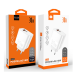 Мережевий зарядний пристрій WUW-C208 30W PD USB-C + USB QC3.0 18W white