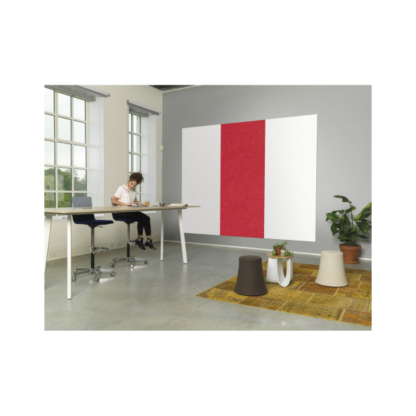 Панель стеновая шумопоглощающая 490x1980 красная Magnetoplan Infinity Wall X Acoustics Red (1010206)