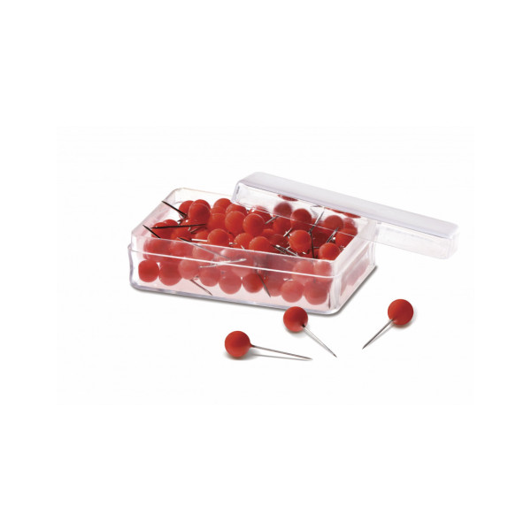 Булавки-бусины 19 красные Magnetoplan Pins Ball Red Set (111165006)