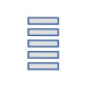 Рамки заголовков магнитные A5/A4 синие Magnetofix Frame TOPSIGN Blue Set (1131703)