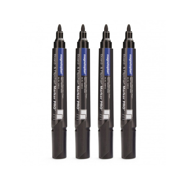 Маркеры универсальные черные Magnetoplan PRO+ Black Set (1228112)