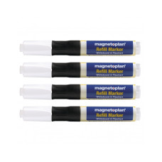 Маркеры универсальные заправляемые Magnetoplan Refillable Marker Black Set (1228512)