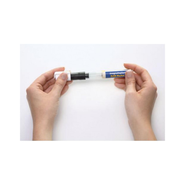 Маркеры универсальные заправляемые Magnetoplan Refillable Marker Black Set (1228512)