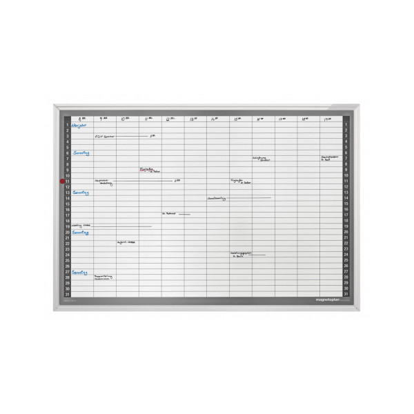 Планировщик месяца почасовой 920x625 Magnetoplan Monthly Planner CC (1249512S)