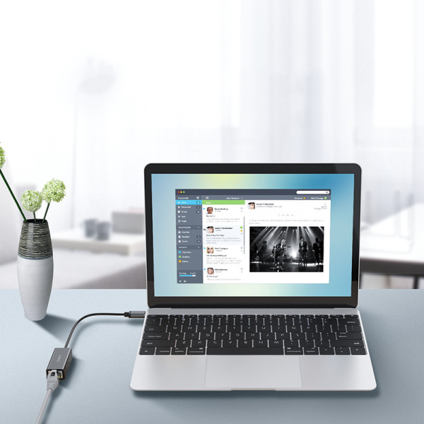 Адаптер USB Type-C Ethernet ORICO XC-R45-V1-BK-BP