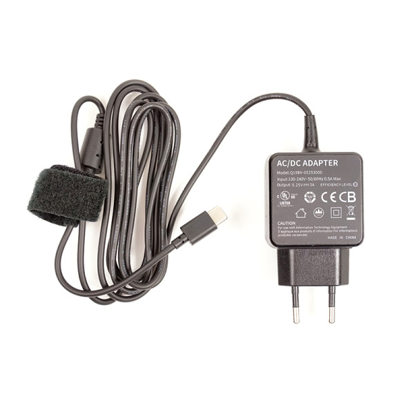 Универсальный блок питания для ноутбуков PowerPlant 220V, 5.25V 3A 15W Type-C