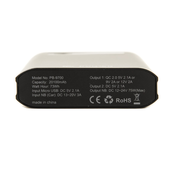 Универсальная мобильная батарея PowerPlant PB-9700 20100mAh