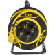 Удлинитель на катушке Stanley 20 м, 3x1.5мм2, IP44, 3200Вт, 4 розетки с крышками