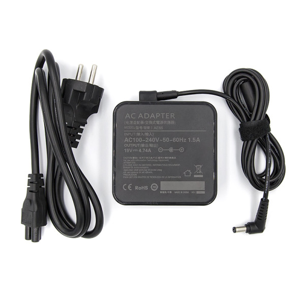 Блок питания для ноутбуков PowerPlant ASUS 220V, 19V 90W 4.74A (5.5*2.5) wall mount