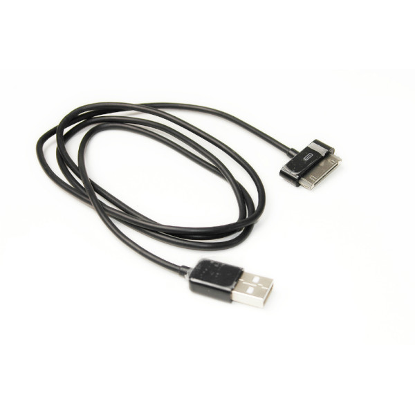 Кабель PowerPlant USB - 30-пін (4/4s), 1 м чорний