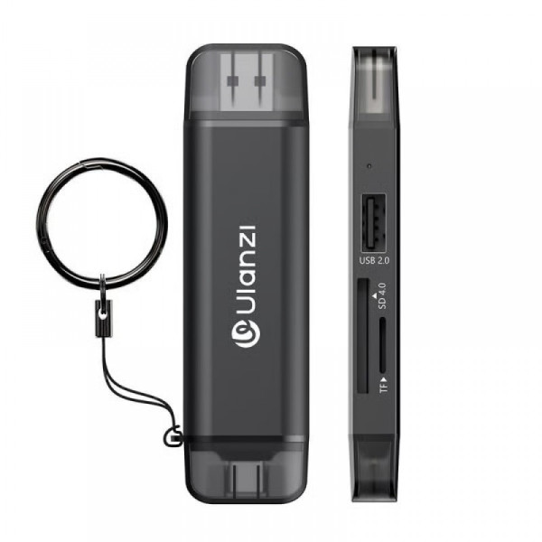 Кардридер Type-C USB-A для телефону комп'ютера SD microSD Ulanzi CR3