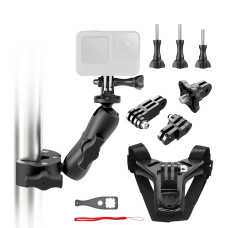 Крепление на мотоцикл для экшн камеры шлем труба AC Prof HQS-NEW-KIT-M04