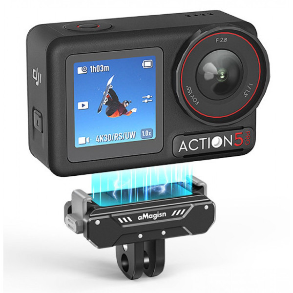 Кріплення швидкознімне DJI Action 5 / 4 / 3 / Osmo 360 алюмінієве aMagisn AA09