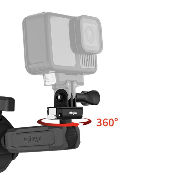Крепление-краб на руль DJI GoPro Insta360 шарнирный aMagisn HM07