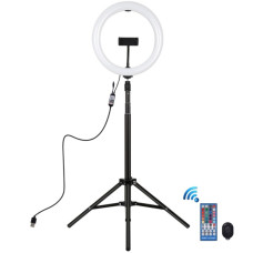 Кольцевой свет со стойкой Puluz PKT3054B RGBW 26см (15W)