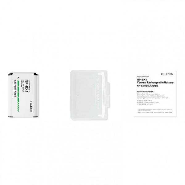 Аккумулятор Sony NP-BX1 Telesin CMR-003