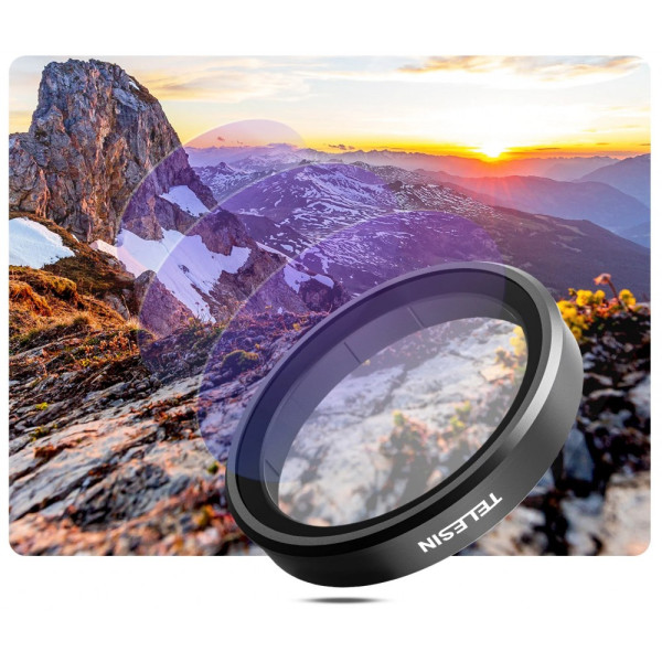 Фильтр DJI Action 5/4/3 ультрафиолетовый UV Telesin S5-FLT-04