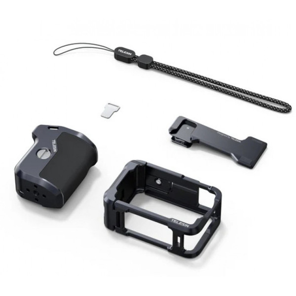 Рамка-держатель DJI Action 6 для съемки с рук алюминиевая StreetGrip Telesin S6-FMS-36-TDJ