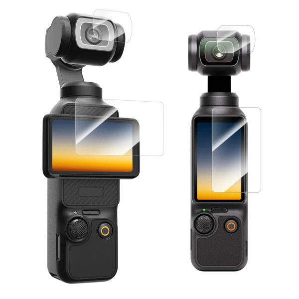 Стекло Osmo Pocket 4/3 на линзу экран защитное закаленное 9H 2.5D Telesin S6-FLM-01-TDJ