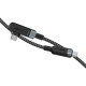 Кабель ACEFAST C5-03 USB-C до USB-C 100 Вт з правим кутом, алюмінієвий сплав, довжина 2 м, сірий
