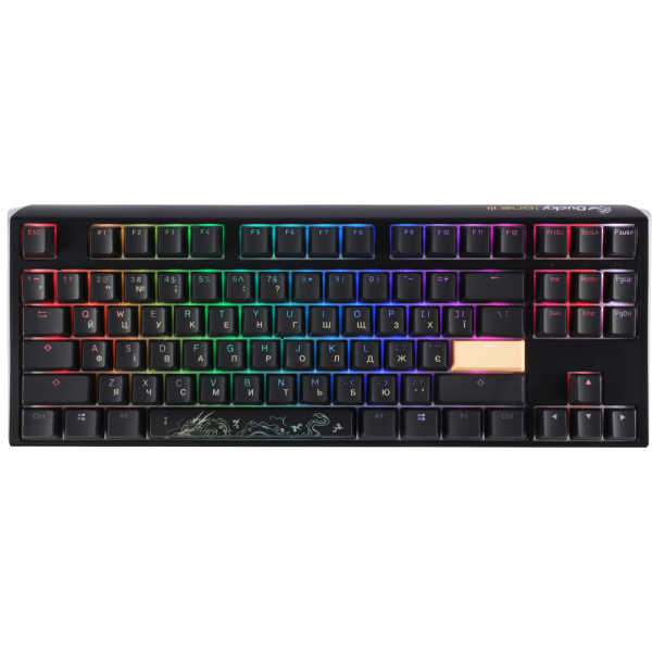 Механічна клавіатура Ducky One 3 TKL Cherry MX Red RGB Black UA