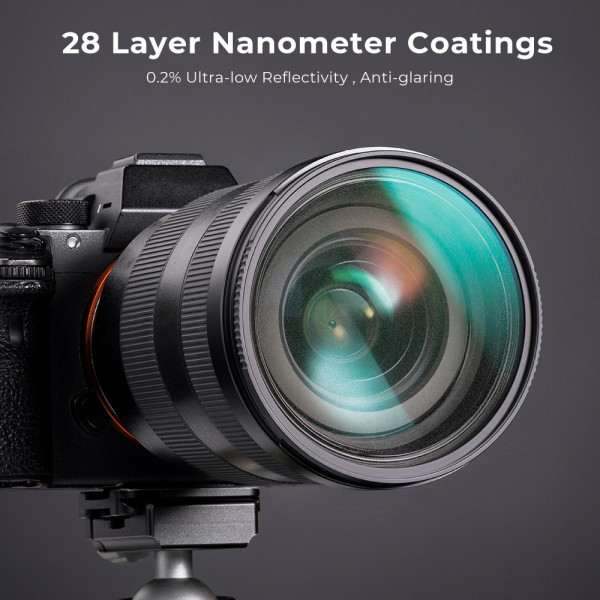 Світлофільтр K&F Concept 67mm,Nano-X,Optical glass black diffusion filter 1/2 (KF01.1653)