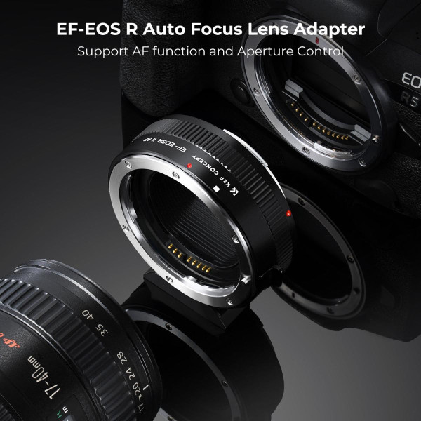 Автофокусный адаптер K&F Concept Canon EF на EOS R (EF-S на RF) для EOS RP R R6 R5 (KF06.520)