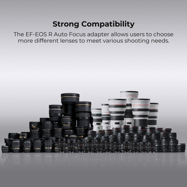 Автофокусный адаптер K&F Concept Canon EF на EOS R (EF-S на RF) для EOS RP R R6 R5 (KF06.520)