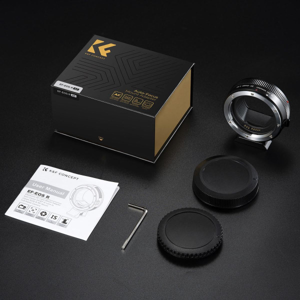 Автофокусный адаптер K&F Concept Canon EF на EOS R (EF-S на RF) для EOS RP R R6 R5 (KF06.520)