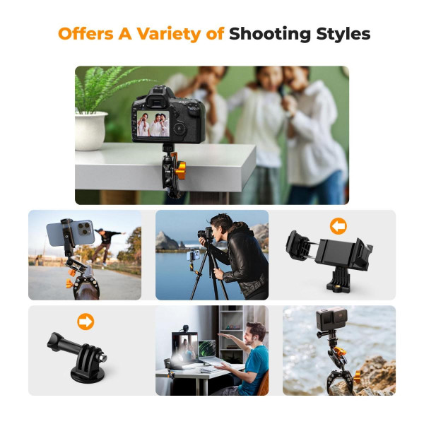 Многофункциональный супер-зажим с шариковой головкой K&F Concept Magic Arm (KF31.083)