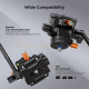 Штативная видеоголова K&F Concept FH-04 с панорамированием 360°, наклоном и креплением Arca-Swiss, нагрузка до 3,5 кг (KF31.222)
