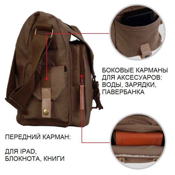 Сумка для фотокамеры Caden F1C Coffee