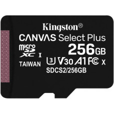 Карта пам'яті microSDXC (UHS-1) Kingston Canvas Select Plus 256Gb class 10 А1 (R-100MB/s)