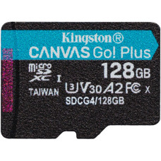 Карта пам'яті microSDXC (UHS-1 U3) Kingston Canvas Go! Plus 128Gb class 10 A2 V30 (R200MB/s)