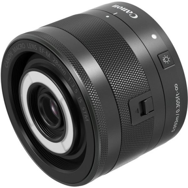 Объектив Canon EF-M 28mm F3.5 Macro IS STM built-in LED