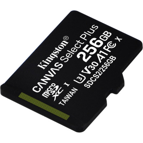Карта пам'яті microSDXC (UHS-1) Kingston Canvas Select Plus 256Gb class 10 А1 (R-100MB/s)