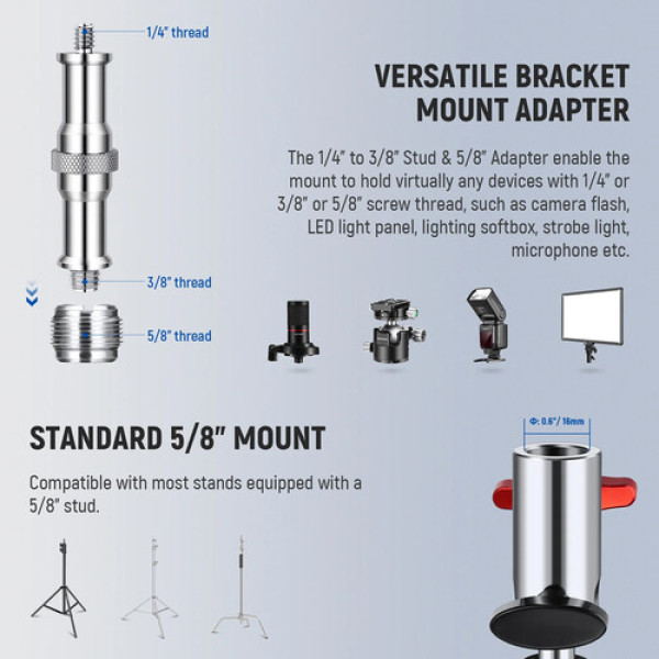 Адаптер Neewer UA020 Heavy Duty Light Stand Head Adapter (UA020)