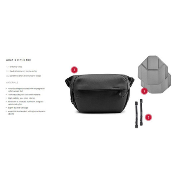 Сумка Peak Design Everyday Sling 3L Ash (BEDS-3-AS-3)
