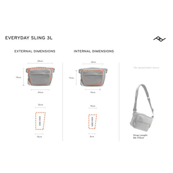 Сумка Peak Design Everyday Sling 3L Ash (BEDS-3-AS-3)
