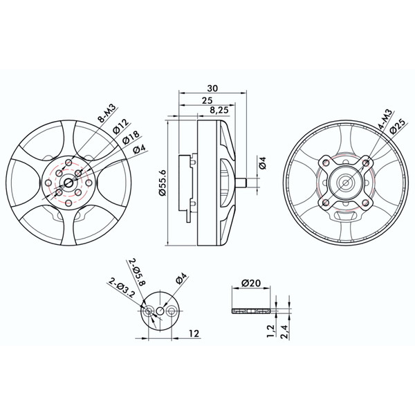 Мотор T-Motor Antigravity MN5006 KV450 для мультикоптерів