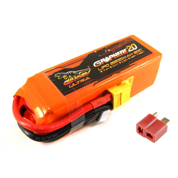Аккумулятор для радиоуправляемой модели Dinogy G2.0 Li-Pol 2200 мАч 22.2 В 6S T-Plug 80C