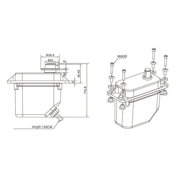 Сервопривід HappyModel Super400 Plus 400кг/0.75с/24В промисловий