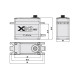 Сервопривод стандарт 77.5г FrSky BLS5405H 54.9кг/0.12с/8.4В