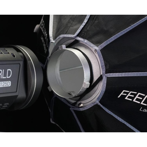 Швидкорозкладний софтбокс для ліхтаря FEELWORLD FSL65 65 см з кріпленням Bowens