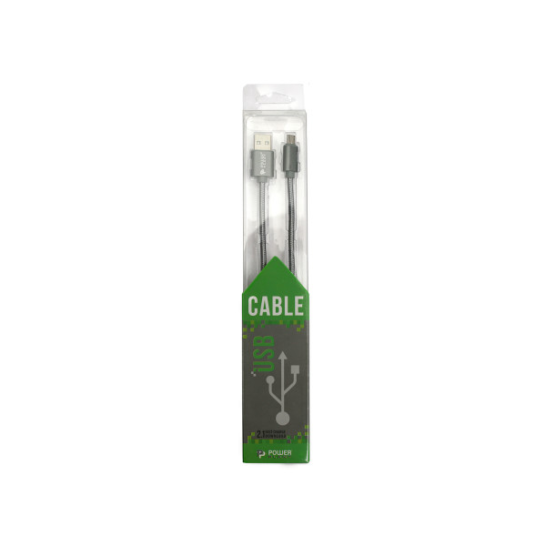 Кабель даних USB 2.0 AM до Micro 5P 1.0 м Power Plant (KD00AS1287)
