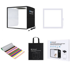 Лайтбокс 25см с LED панелью и кольцевой лампой Puluz PKT3101B