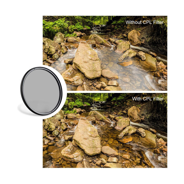 Світлофільтр K&F Concept 52mm HMC CPL Blue-Coated, Japan Optics (KF01.1435)