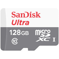 Карта памяти microSDXC (UHS-1) SanDisk Ultra 128Gb class 10 A1 (100Mb/s)