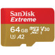 Карта пам'яті microSDXC (UHS-1 U3) SanDisk Extreme A2 64 ГБ класу 10 V30 (R170 МБ/с, W80 МБ/с)